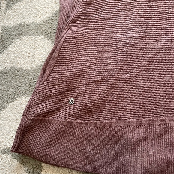 Lululemon size S/M Pink Brown sundown wrap Open Front Cardigan - Picture 7 of 9